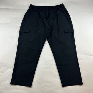 Old Navy Black Go-Dry Sleektech High Rise Tapered Cargo Athletic Pant XL